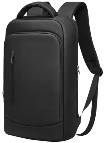 GYakeog Mochila Ordenador Portatil 15.6'' Mochila Trabajo Hombre Impermeable Elegante para Negocios Trabajo Escolar Estudio Diario Viaje-Nero