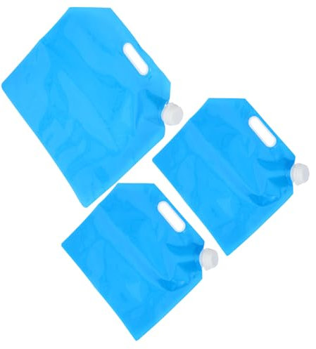 Supvox 3stücke Faltbarer Outdoor-wasserbehälter Aus Pe-material Mit Großem Fassungsvermögen Leicht Zu Verstauen Für Camping Wandern Und