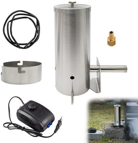 Mocoli Ahumador De Alimentos, Ahumador Barbacoa Generador De Humo Frío Generador De Humo De Acero Inoxidable para Barbacoa Ahumado En Frío De Pescado Carne Y Queso