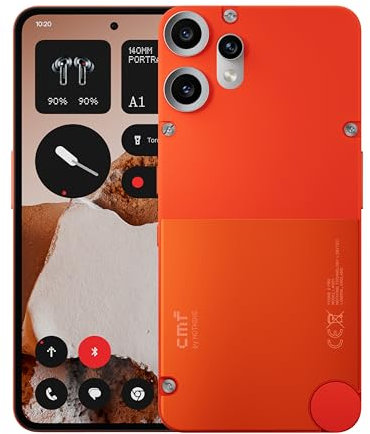 CMF Phone 2 Pro 128GB – Smartphone 5G Libre con cámara de 50 MP y Zoom 20x, Pantalla AMOLED FHD+ de 6,77 120 Hz, Gran Batería de 5000 mAh de Larga duración y Nothing OS 3.2 – Naranja