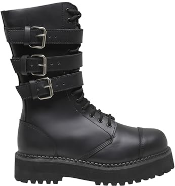 Brandit platå fantom, 3 Buckle Boots, svart, storlek UK8/EU42