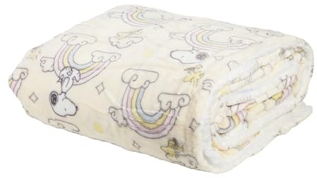 Skinnydip Snoopy Fleece Blanket - Luxuriously Soft and Cozy, Premium Quality, Generously Sized 130x150cm Throw for Bed, Couch, or Sofa - Easy-Care, Stylish Gift, Comfort for Kids, Teens, Adults
