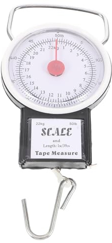 DECOMELODY Balance Suspendue Portable Poignée Antidérapante pour Bagages Jusqu'à 22kg en Plastique et Métal Léger Voyages
