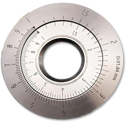 Curved Ruler for Fingertip, Titanium Rolling Measurement Ring with Logarithmic Ratio/Natural Ratio, Measured Irregular Curves & Straight Lines, for Measuring Length