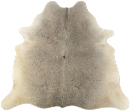 generisch KUHFELL STIERFELL GRAU BEIGE Natur 170 x 180 cm Fell Teppich VON KUHFELLE ONLINE