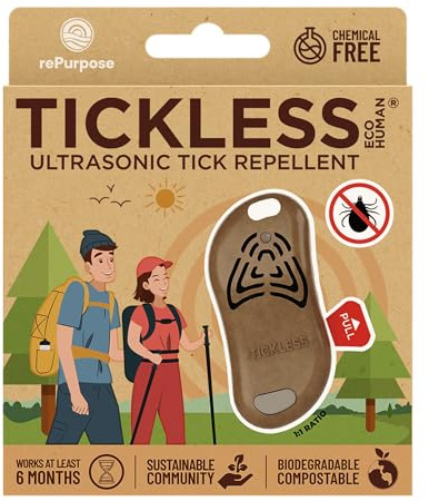 Tickless ECO - Repelente Ultrasónico de Pulgas y Garrapatas Biodegradable - Marrón