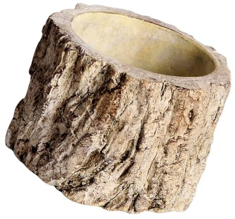 Milisten 1Stk Künstlicher Blumentopf aus Rinde kakteendünger wundermuschel Blumendekorationen Sukkulenten Pflanzen einmachgläser Töpfe für Pflanzen dekorativer Gartentopf draussen