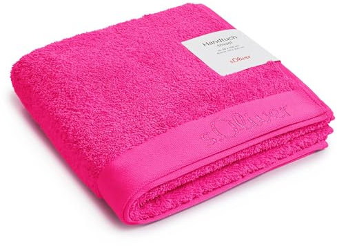 s.Oliver Handtuch 50x100 cm - 100% Baumwolle, 600 g/m², weich & saugstark, Handtücher pink