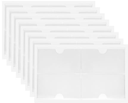52 Etikettenhalter Selbstklebende Etikettenhalter,Transparent Visitenkartenhüllen Beschriftungsfenster Selbstklebende Visitenkartentaschen Selbstklebend Visitenkarten Taschen für Büro Zuhause,10x6cm