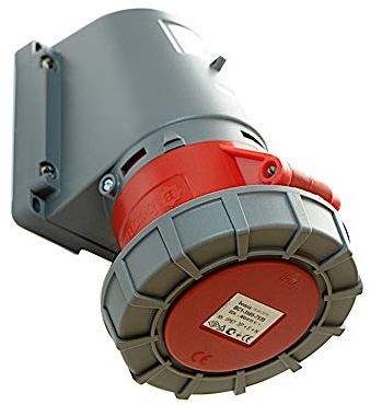 Wandsteckdose Steckdose Wanddose CEE 32A 380/415V 5-polig 6h IP67