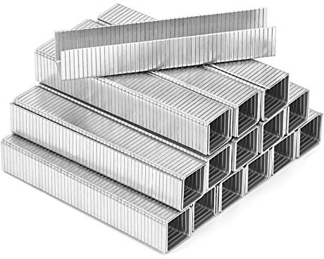 AECCN Kit d'agrafes robustes – 2000 agrafes de qualité supérieure pour pistolet agrafeuse, parfaites pour fixer du matériau, de la décoration, de la menuiserie, des meubles, des portes et des fenêtres
