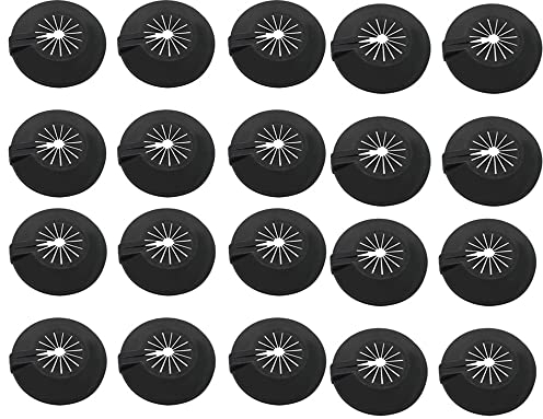 Cover Radiator Pipe Plastic Rosette Covers for Radiator and Pipe, Universal Fit 8-30mm Opening (Black)