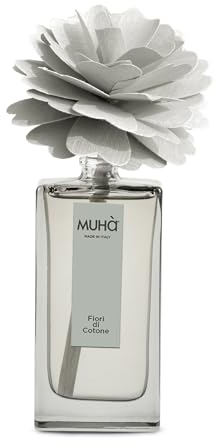 MUHA' | Lufterfrischer Peony Diffuser, Baumwollblüte, Raumdiffusor, Format 50 ml