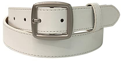 Gürtel für Damen mit Dornschließe Damengürtel Freizeitgürtel Retro Mode Dekoration Quadratischer Kunstledergürtel Schal Herren Gelb Damen Skinny Gürtel Dünner Leder Taillengürtel