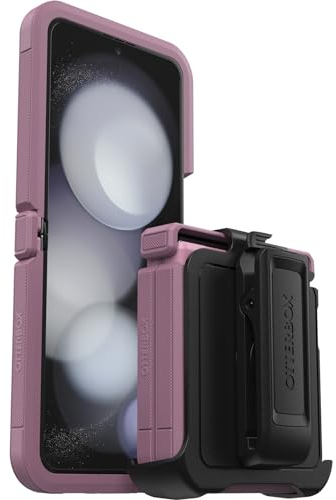 OtterBox Defender XT Hülle für Samsung Galaxy Z Flip5, stoßfest, Ultra-robust, schützende Hülle, 4X getestet nach Militärstandard, für Faltbare Handys, Lila