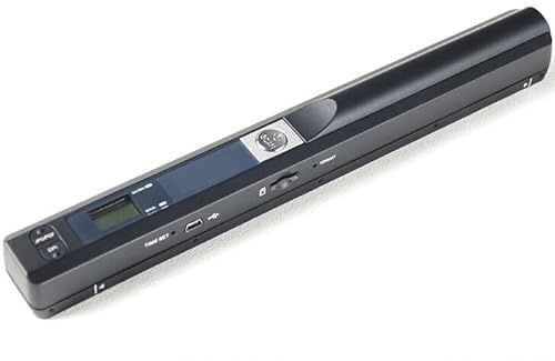 Winait Scanner de documents portable A4, 900 DPI, formats JPG/PDF, documents commerciaux/reçus/livres/images (noir)