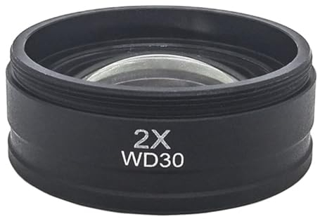 Mikroskop-Zubehör-Kit 2X Barlowlinse Stereomikroskop Hilfslinse Montagegewinde 42mm 48mm 50mm 52mm x 0,75mm Abstand 30 mm Mikroskopische Objektträger (Size : Mounting Thread 42mm)