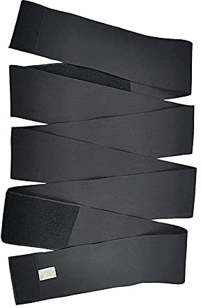 Murman midjetränare midjetränare bälte dam osynlig bandage wrap justerbar midja trimmer för kvinnor för gym sport, svart, 4 meter, Siehe Beschreibung