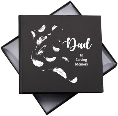 Dad In Loving Memory Black Butterfly Photo Album | 50 x 6 by 4 Photos