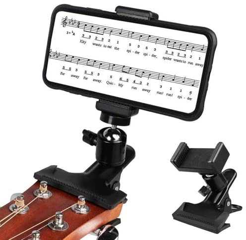 Supporto per telefono per chitarra, supporto per telefono per chitarra,Supporto per telefono antiscivolo per testa di chitarra | Supporto per telefono cellulare portatile, supporto stabile per telefon