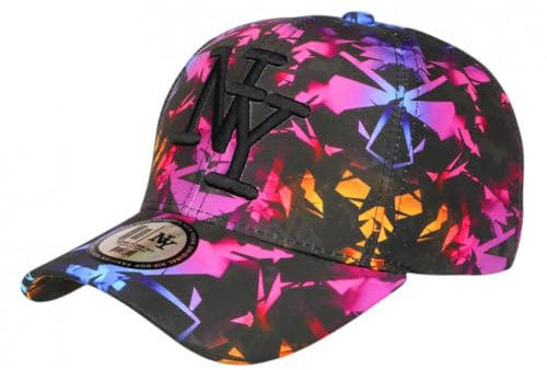 Hip Hop Honour Badyx NY Baseball 7 till 12 år gammal original rosa orange barnkeps - pojke, rosa, One Size