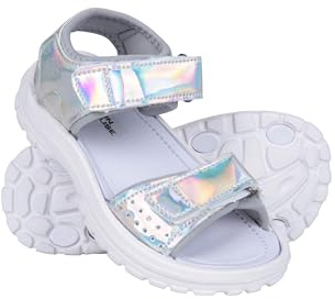 Mountain Warehouse Supernova Kids Sandal - Toddler Shoes with Neoprene Lining, EVA cushioning & Touch Strap Fastening - Spring Summer Beach, Walking & Outdoors Iridescent 1