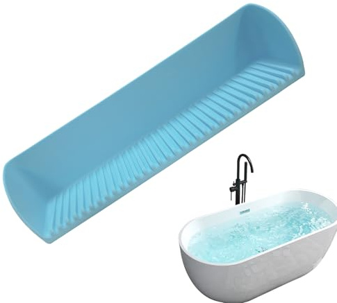 Splash Guard for Bathtub | Toy Storage Bathtub Trays for Tub | with Strong Suction Cups, Space-Saving Multi-functional Bath Toy Tray Organizer for Shampoo Brush