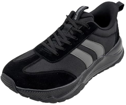 Sosenfer breda sneakers för män | bred tåbox dämpning sportskor | ventilerande nätsneakers | lätta, halkfria promenadskor för breda fötter