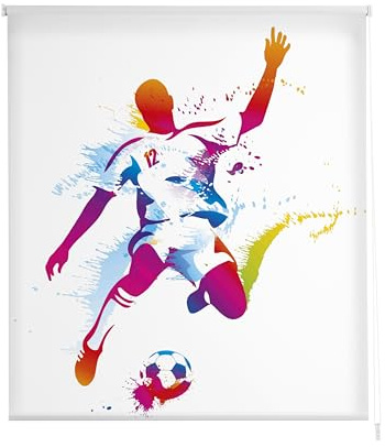 Estoralis Juveniles | Estor Enrollable Diseño Moderno | Translúcido Estampado Digital | Modelo J-2508 | 150 x 180 cm (Ancho/Alto) Tamaño Tela 147 x 175 cm | Estores para Ventanas y Puertas