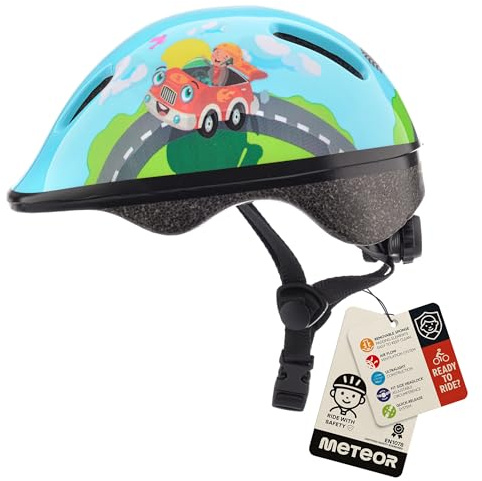 Bike Helmet For Baby, Kids, Boys, Girls - Cycling Safety Small Sizes Child MTB Bike Bicycle Skateboard Scooter Lightweight Adjustable Breathable - MV6-2 - Size: S S 48-52 cm - Motif : Firefighter