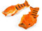 Coddies Fish Flops | The Original Bass Fish Slippers (5/6 UK (38/39 EU), Orange)