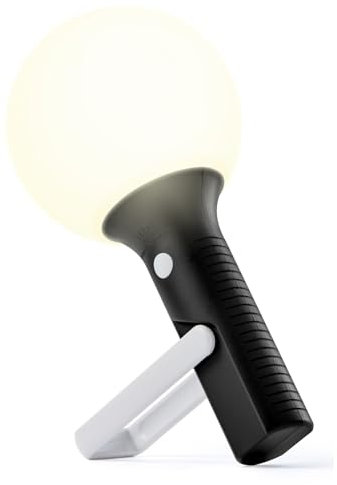 Lexon LED-Lampe mit mehreren Positionen, für den Innen- und Außenbereich, kaltweißes Licht (schwarz)