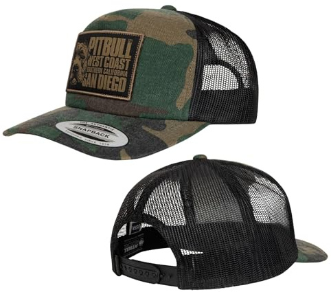 PITBULL Snapback Camo Trucker Blood Dog Moro