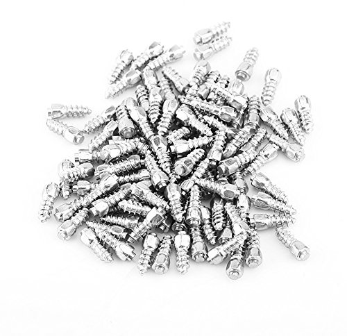 Ice Tyre Studs, Studs for ATV Tires 100 Pieces 12mm Anti Skid Tire Screw, Non-Slip Snow Tire Studs Car Tire Stud Spikes Wheel Snow Chains for Car Vehicle Truck Motorcycle Tire Winter
