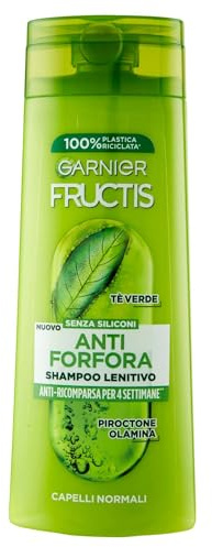 Garnier Fructis Lugnande schampo för normalt hår, anti-mjällverkan, med grönt te och pyrotonolamin, 250 ml