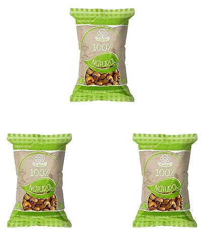 El Nogal Frutos Secos Anacardo Crudo, 100% Naturales Bolsa, 130 G (Paquete de 3)