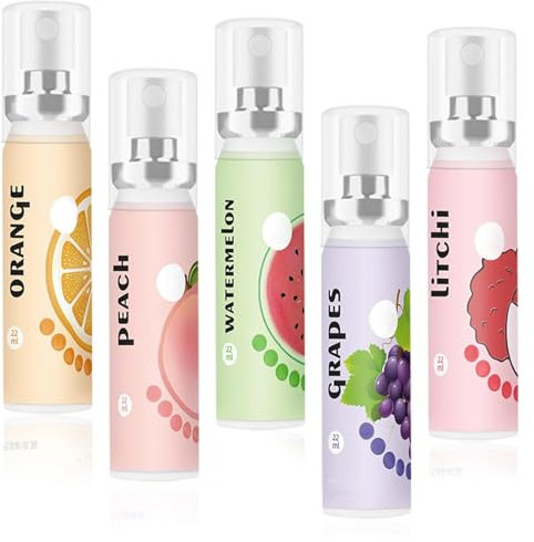 Katyjun 5 Flaschen 20ml Mundspray Gegen mit Fruchtgeschmack Mundgeruch, Tragbares Mouth Spray