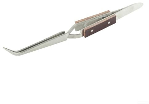 Pinzette dal design elegante in acciaio inox per saldatura e riparazioni precise di gioielli con impugnatura comoda (curva)