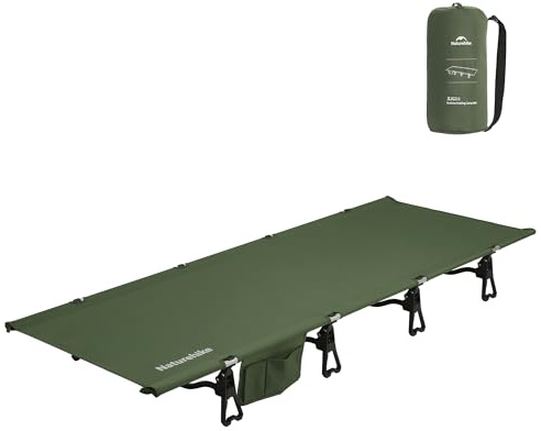 Naturehike Letto da campeggio ultraleggero, pieghevole, resistente, con borsa per il trasporto, per campeggio, escursioni, casa, viaggi, ufficio, pausa pranzo (verde)