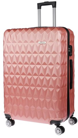 Christian Wippermann XL Jumbo 4-Rollen Koffer sehr groß 49x75x32 cm mit Dehnfuge Check-in mit TSA-Schloss | bis 138 Liter, 3,9 kg leicht |für Männer & Frauen