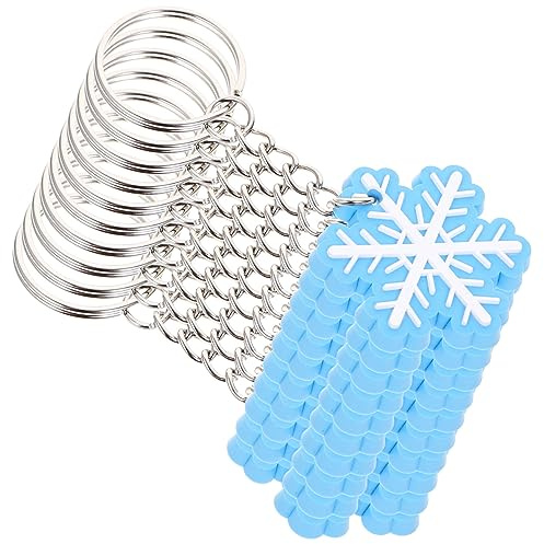 SUPVOX 10 Piezas Llaveros Navideños de Colgantes Coloridos Adorables para Fiestas Invierno