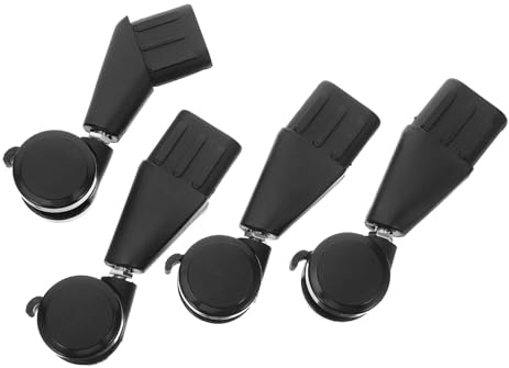 UKCOCO 4pezzi Rotelle Silenziose Per Sedia Ufficio Supporto Ricambio Per Pavimenti in Massello e Tappeti Rotelle Resistenti Per Sedia Computer