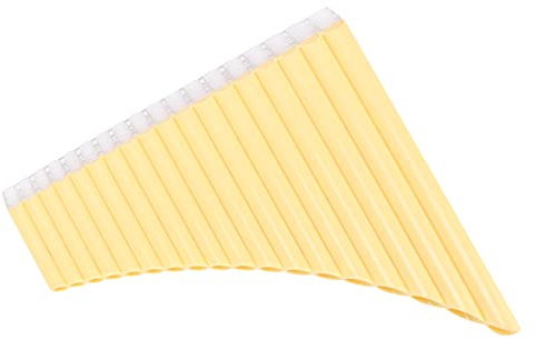 KIMISS C Key Pan Flute för Nybörjare och Musiklärare - Hållbar ABS -konstruktion med Bärväska (Gul)