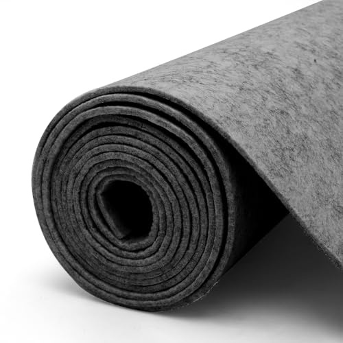 Filttyg Filtrulle mörkgrå, filt metervara 30 cm x 250 cm x 3 mm gör-det-själv filt tyg dekorativ filt filt filt matta polyester filtrulle för gör-det-själv filtunderlag lapptäcke sy filt för pyssel