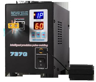 Soldador por puntos, Soldador por puntos de batería de 737G, máquina de soldadura por puntos automática de alta potencia de 4,3 kW for soldadores por puntos de pulso de baterías de litio 18650