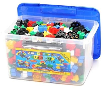 Morphun Junior Xtra - Set di costruzioni, 500 pezzi, gioco di costruzione a incastro, giocattolo educativo per bambini