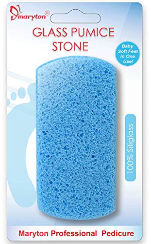 Maryton Pumice Stone for Feet, 100% Siliglass Double Sided Pedicure Tools, Callus Remover, Exfoliates & Smooths Skin