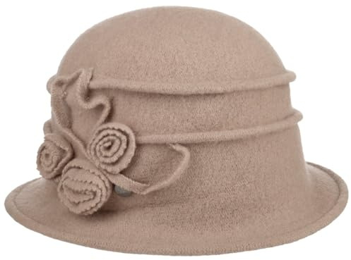 Lierys Kapua Hatt i Tovad Ull by Damer - klockhatt damhatt filthatt Vinter höst-vinter - One Size beige