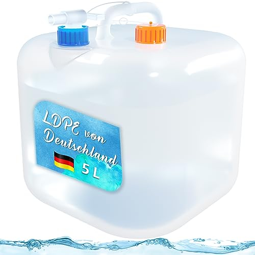 Reinalin Wasserkanister Faltbar - Wassertank mit Hahn Camping Trinkwasserkanister 100 Prozent Dicht - Lebensmittelecht Kanister Wasser