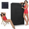AMBITHERM Sauna infrarouge portable extra large - Grande tente de sauna + 50% d'espace pour les jambes, détente chaude avec 6 panneaux infrarouges ; chaise confortable à dossier haut et support